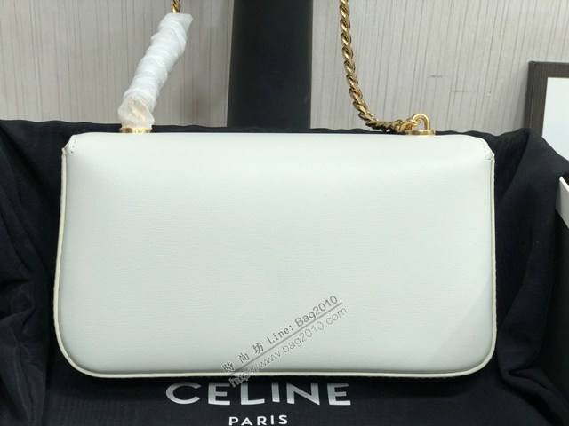 Celine專櫃2022全新系列凱旋門鏈條肩背包 賽琳CUIR TRIOMPHE皮標標誌印花鏈條包 sldj2395